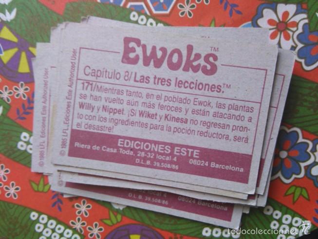 Coleccionismo cromos antiguos: cromo EWOKS EDICIONES ESTE N 171 - Foto 2