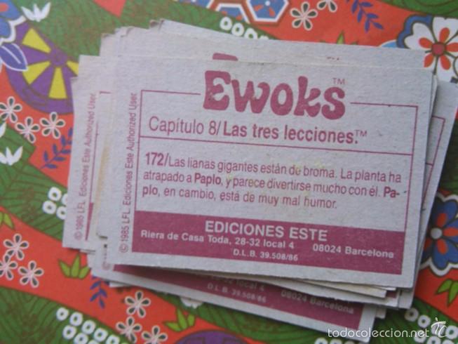 Coleccionismo cromos antiguos: cromo EWOKS EDICIONES ESTE N 172 - Foto 2