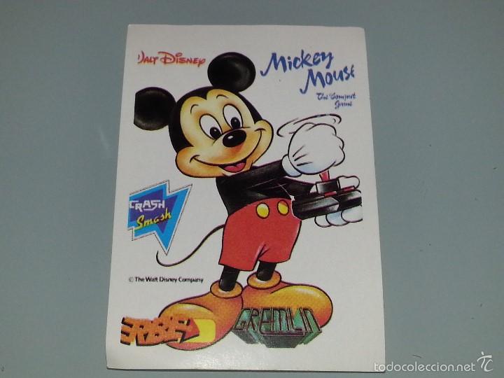 Coleccionismo cromos antiguos: ANTIGUO CROMO N&ordm; 167 ALBUM MIX 92 JUEGO DE ORDENADOR AMSTRAD MICKEY MOUSE A&Ntilde;OS 90
