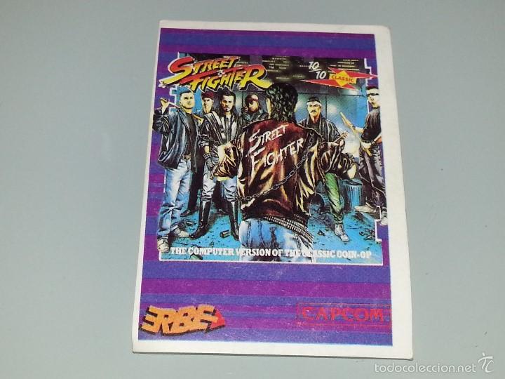 Coleccionismo Cromos antiguos: ANTIGUO CROMO N&ordm; 173 ALBUM MIX 92 JUEGO DE ORDENADOR AMSTRAD STREET FIGHTER A&Ntilde;OS 90