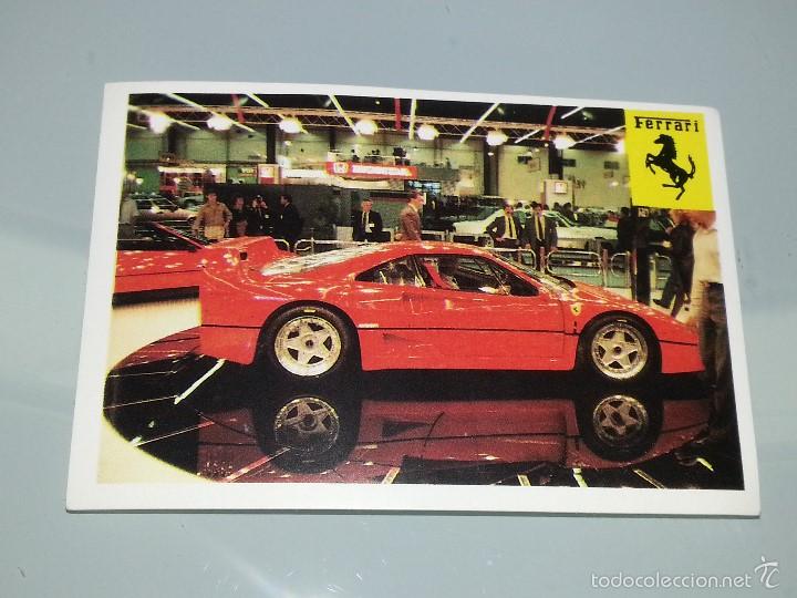 Coleccionismo cromos antiguos: ANTIGUO CROMO N&ordm; 14 ALBUM MIX 92 COCHES FERRARI F-40  A&Ntilde;OS 90