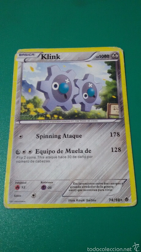 carta pokemon ? klink - Compra venta en todocoleccion
