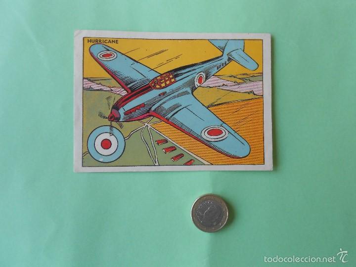 Coleccionismo cromos antiguos: cromo avion hurricane - Foto 1