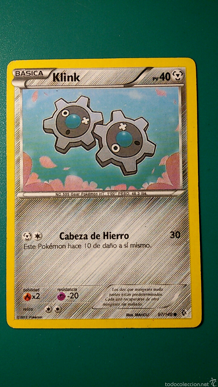 Coleccionismo cromos antiguos: CARTA POK&Eacute;MON 2012 - KLINK - Foto 1
