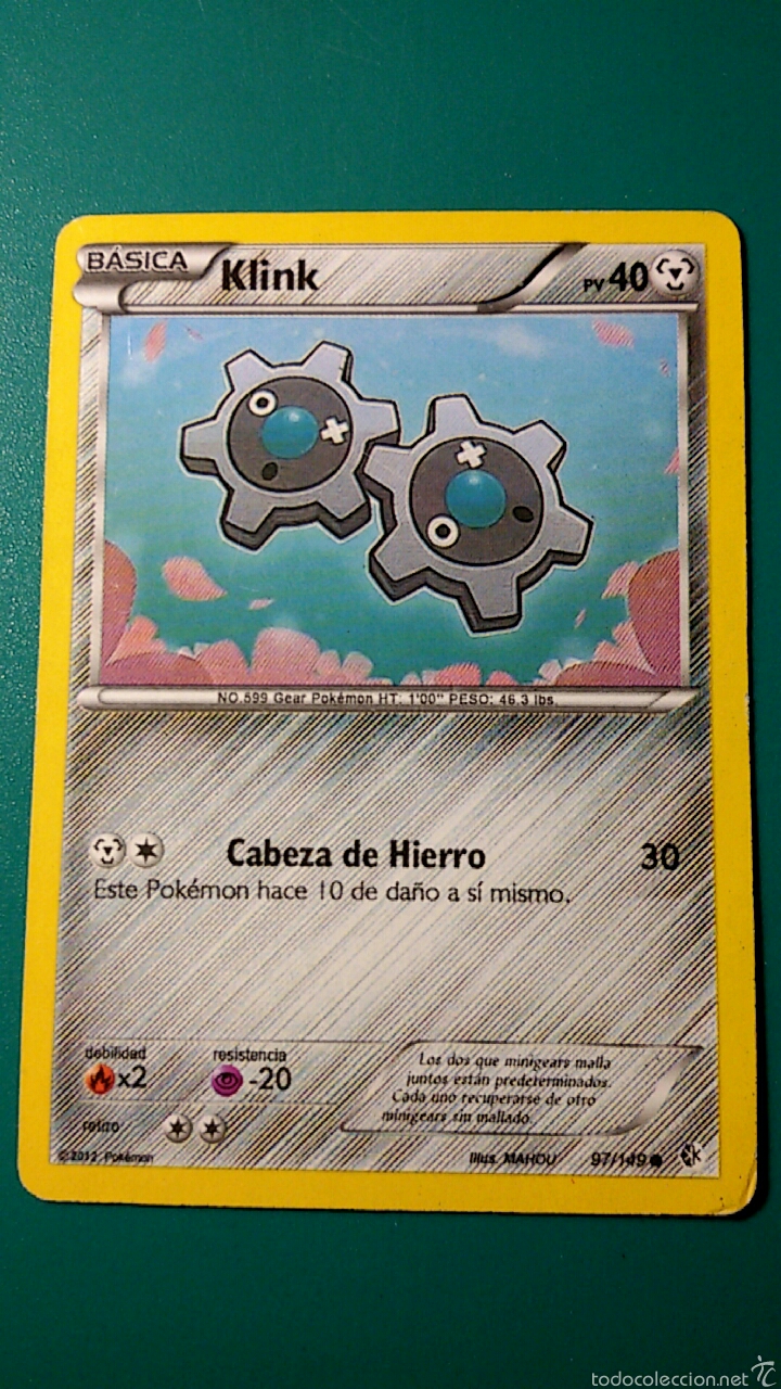Coleccionismo cromos antiguos: CARTA POK&Eacute;MON 2012 - KLINK - Foto 1