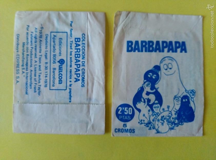 Coleccionismo cromos antiguos: SOBRE VACIO ENVOLTORIO BARBAPAPA - Foto 1
