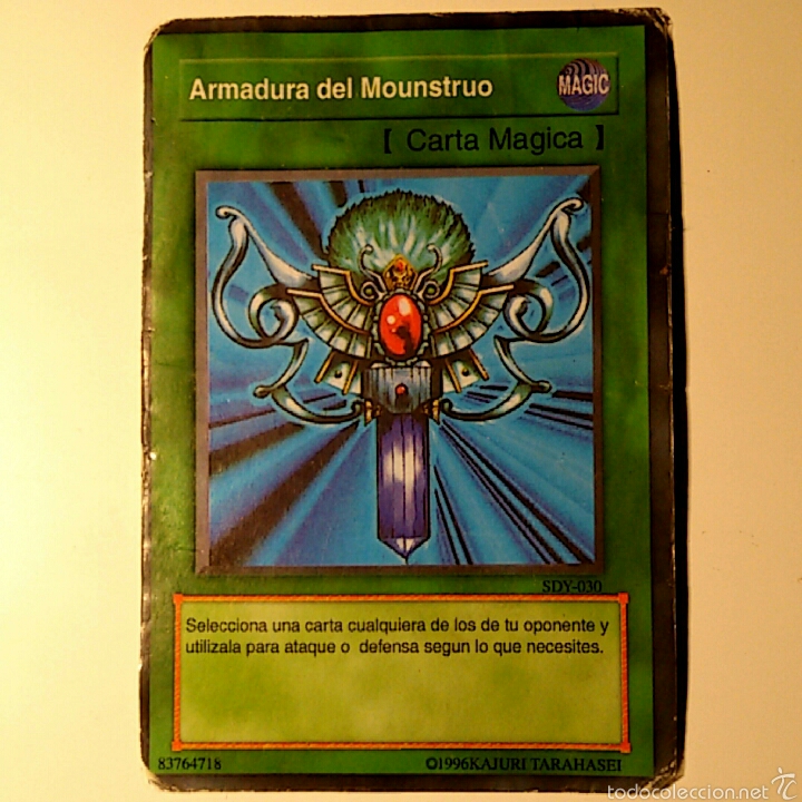 Carta Yu Gi Oh Num Sdy 30 Armadura De Monstruo Buy Old Stickers