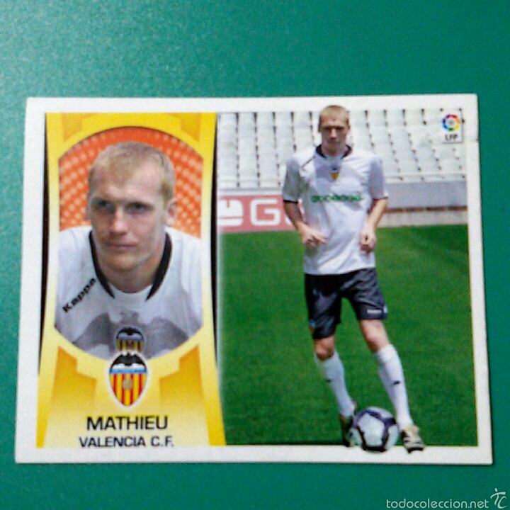 Coleccionismo cromos antiguos: Cromo LIGA ESTE 2009-2010 ? N&deg;8 MATHIEU (VALENCIA) - Foto 1