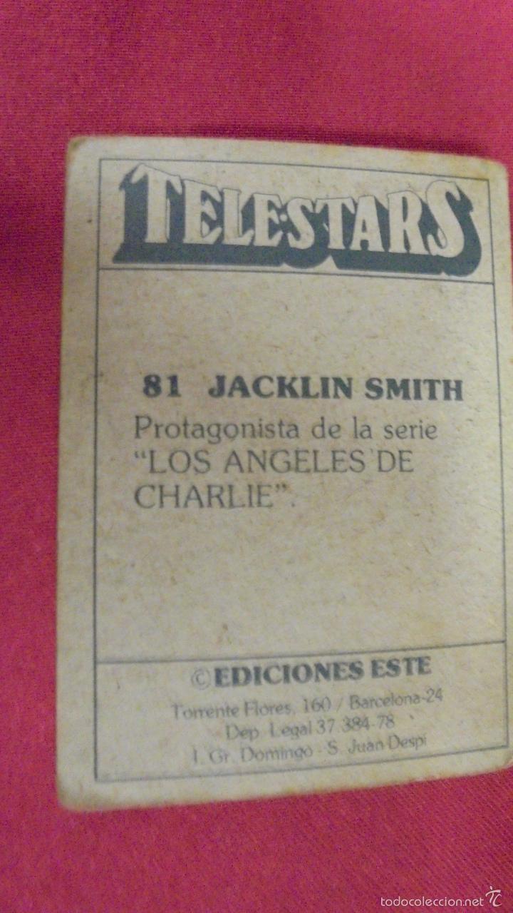 Coleccionismo cromos antiguos: CROMO TELESTARS. N&ordm; 81. JACKLIN SMITH. EDICIONES ESTE . NUNCA PEGADO. - Foto 2