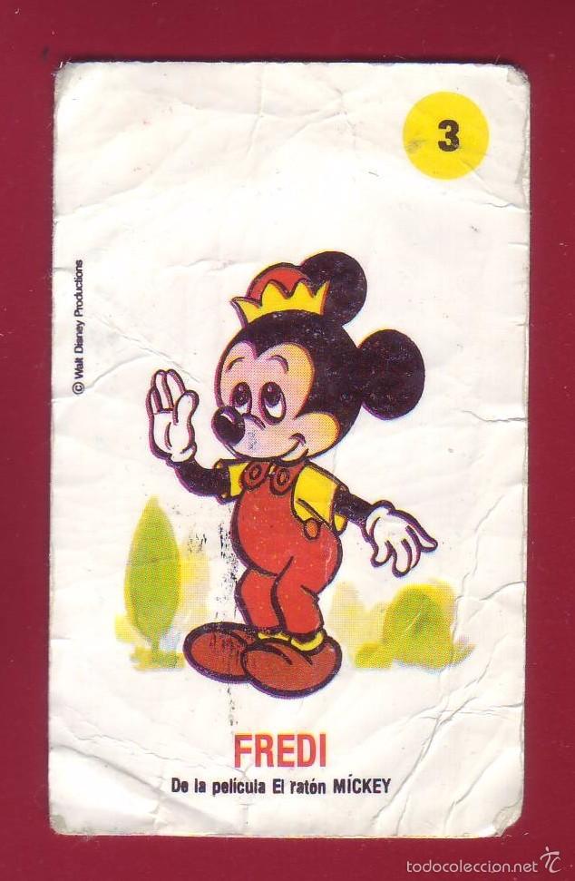 Coleccionismo cromos antiguos: CROMO BIMBO - PLASTICROMOS , LOS AMIGOS DE MICKEY NUM 3 FREDI - Foto 1