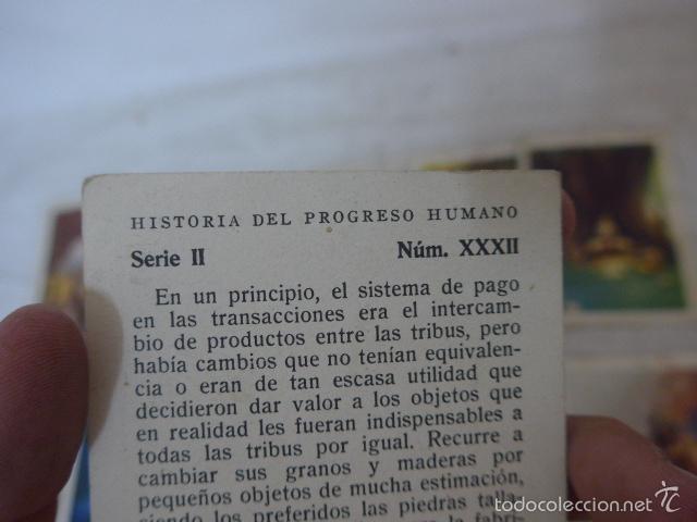 Coleccionismo cromos antiguos: Lote 18 cromos de historia del progreso humano, chocolates amatller - Foto 6