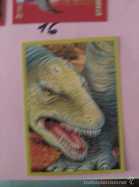 Coleccionismo cromos antiguos: DINOSAURIOS PANINI NUMERO 16 - Foto 1