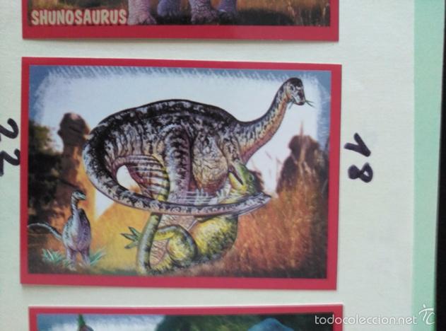 Coleccionismo cromos antiguos: DINOSAURIOS PANINI NUMERO 18 - Foto 1