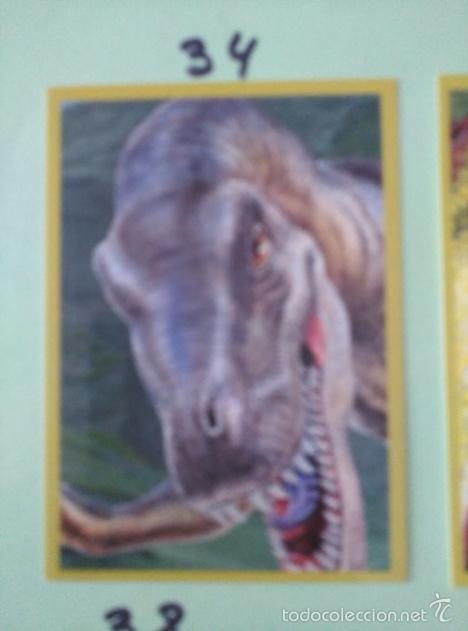 Coleccionismo cromos antiguos: DINOSAURIOS PANINI NUMERO 34 - Foto 1