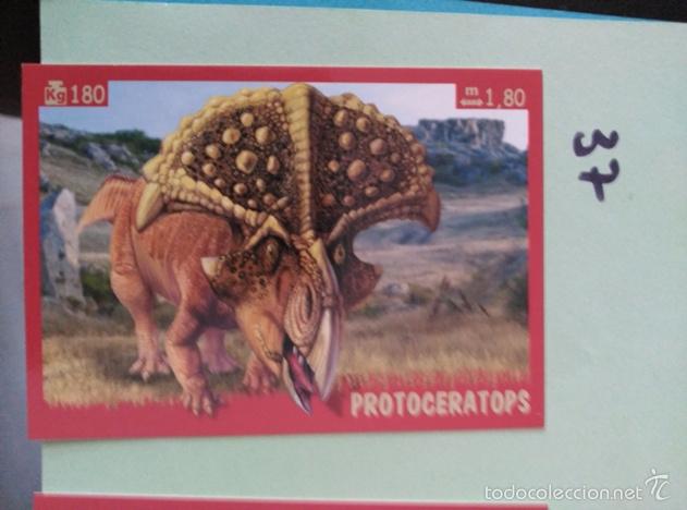 Coleccionismo cromos antiguos: DINOSAURIOS PANINI NUMERO 37 - Foto 1