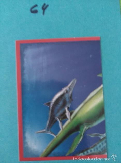 Coleccionismo cromos antiguos: DINOSAURIOS PANINI NUMERO 64 - Foto 1