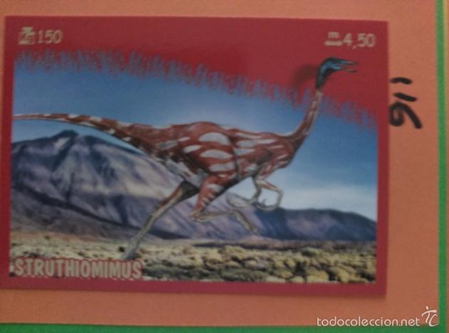Coleccionismo cromos antiguos: DINOSAURIOS PANINI NUMERO 116 - Foto 1