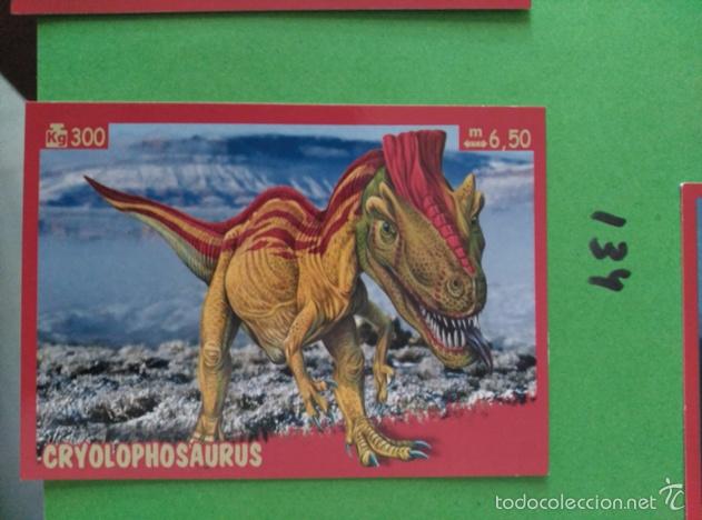 Coleccionismo cromos antiguos: DINOSAURIOS PANINI NUMERO 134 - Foto 1