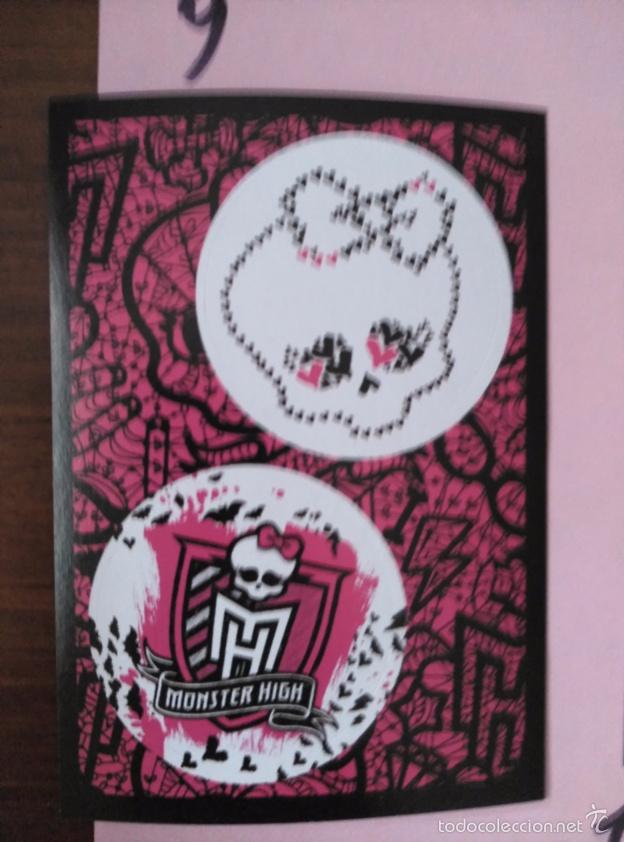 Coleccionismo cromos antiguos: MONSTER HIGH PANINI 9 - Foto 1