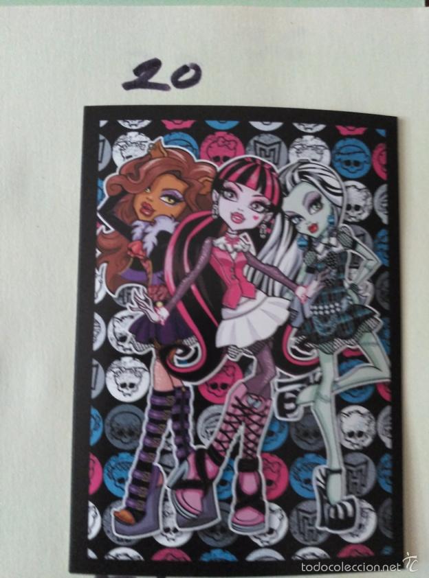 Coleccionismo cromos antiguos: MONSTER HIGH PANINI 20 - Foto 1