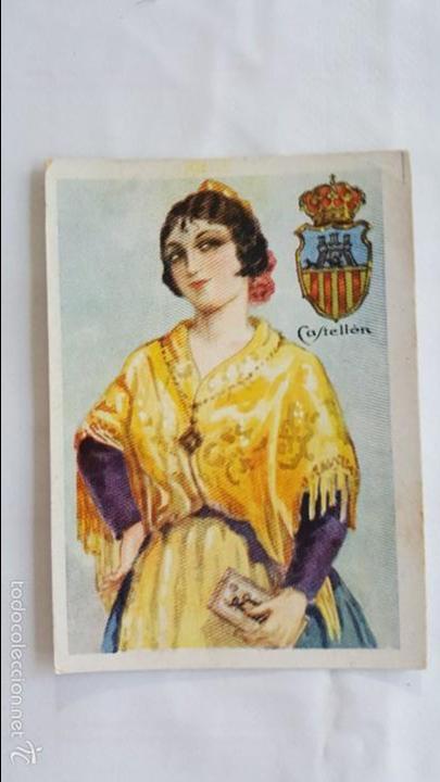 Coleccionismo Cromos antiguos: CROMO CHOCOLATE CASA AMATLLER TRAJES REGIONAL Y ESCUDOS DE PROVINCIAS DE ESPA&Ntilde;A - CASTELLON N&ordm; 24