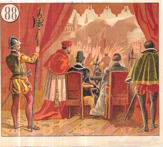 Collectionnisme Cartes &agrave; collectionner anciennes: CROMO LITOGR&Aacute;FICO. N&ordm;88. 16,5X19,5 CM