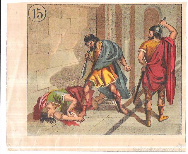 Collectionnisme Cartes &agrave; collectionner anciennes: CROMO LITOGR&Aacute;FICO. N&ordm;15. 17X21 CM