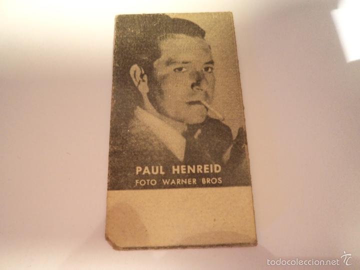 Coleccionismo cromos antiguos: cromo bascula paul henreid. (cr-2) - Foto 1