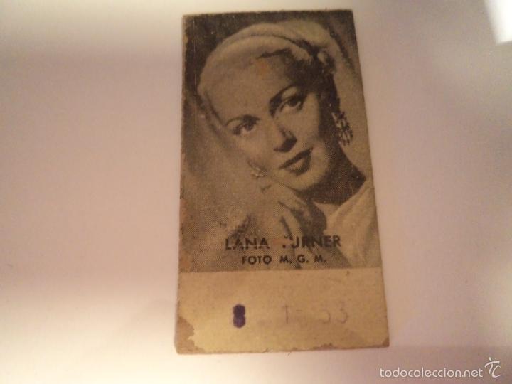 Coleccionismo cromos antiguos: cromo bascula lana turner. (cr-2)