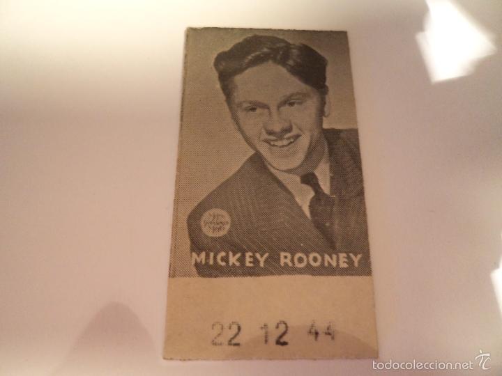 Coleccionismo cromos antiguos: cromo bascula mickey rooney (cr-2)