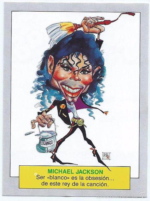 Coleccionismo cromos antiguos: Michael Jackson - Karikatas - Ediciones Este &iexcl;Impecable! - Foto 1