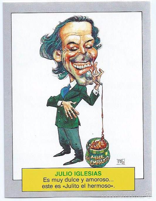 Coleccionismo cromos antiguos: Julio Iglesias - Karikatas - Ediciones Este &iexcl;Impecable! - Foto 1