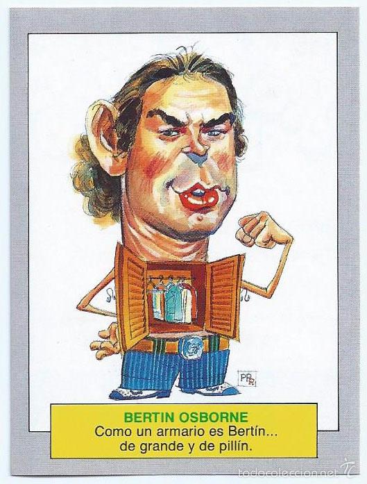 Coleccionismo cromos antiguos: Bertin Osborne - Karikatas - Ediciones Este &iexcl;Impecable! - Foto 1
