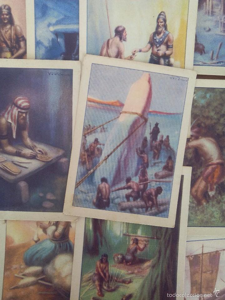 Coleccionismo cromos antiguos: HISTORIA DEL PROGRESO HUMANO .- 2&ordf; SERIE .- COMPLETA 36 CROMOS - Foto 2