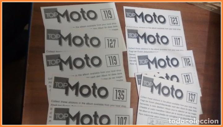 Coleccionismo cromos antiguos: Lote 44 cromos Top Moto de Panini - Foto 2
