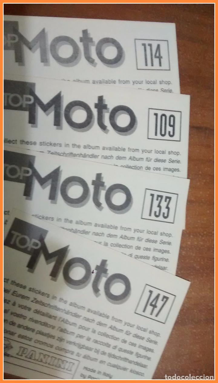 Coleccionismo cromos antiguos: Lote 44 cromos Top Moto de Panini - Foto 6
