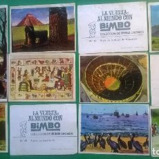 Coleccionismo Cromos antiguos: ALBUM LA VUELTA AL MUNDO CON BIMBO - CROMOS DESPEGADOS 1966 ( L-94). Lote 316287098