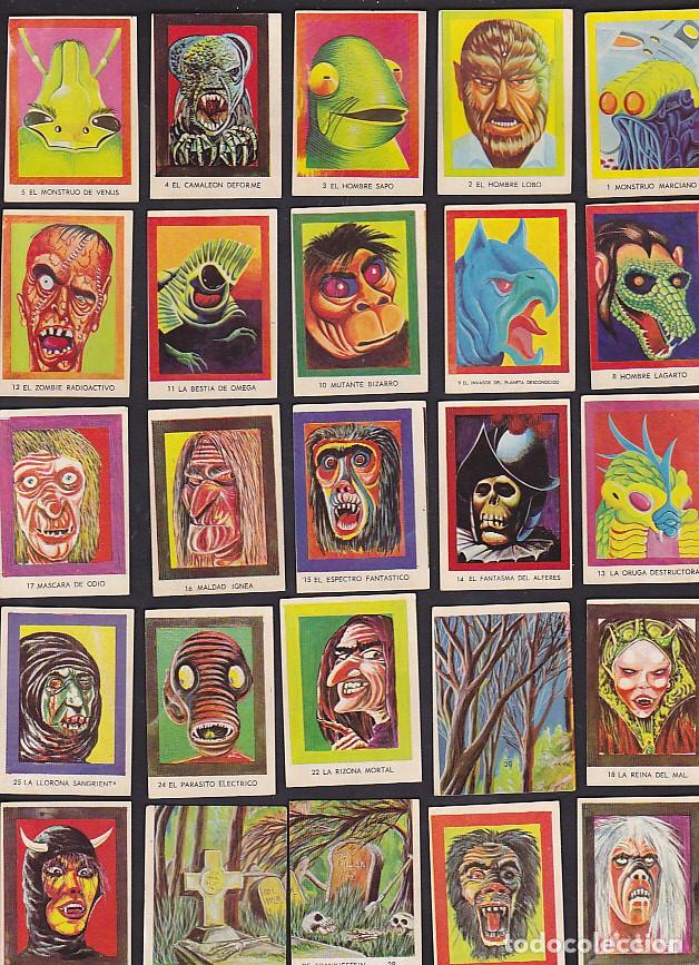 Coleccionismo cromos antiguos: LOTE DE 43 CROMOS DIFERENTES MONSTRUOS - Foto 1