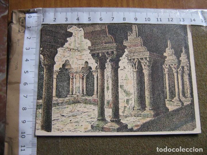 Coleccionismo Cromos antiguos: CROMO SUC. HERNANDO - MONUMENTOS HISTORICOS - CLAUSTRO DEL EX CONVENTO DE S PABLO EN BARCELONA N&ordm; 6