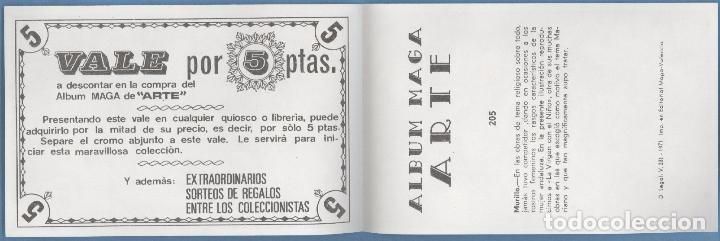 Coleccionismo cromos antiguos: Arte - Vale 5 ptas - Maga - Foto 2