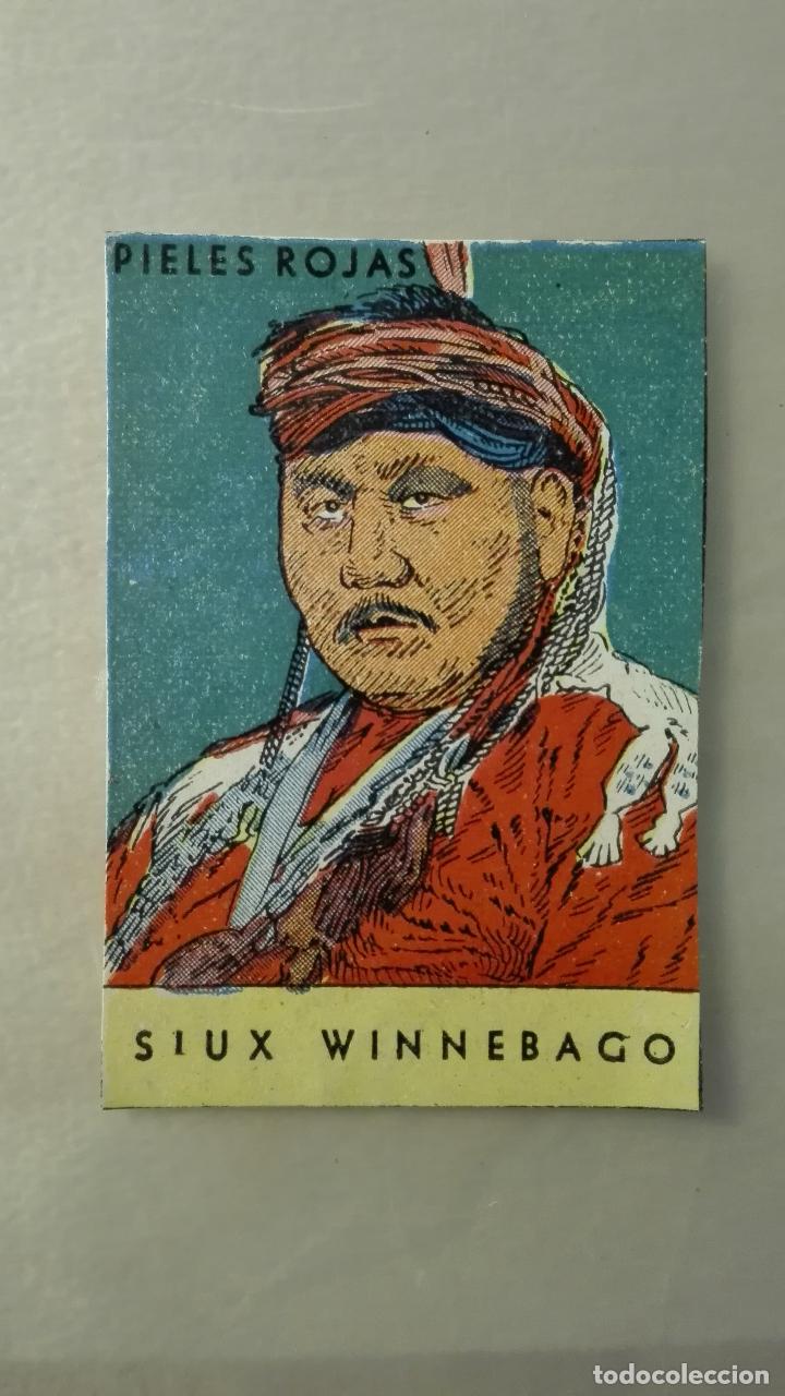Coleccionismo cromos antiguos: CROMO ENTRE PELES ROJAS. EDITORIAL CISNE 1942. SIX WINNEBAGO. NUNCA PEGADO