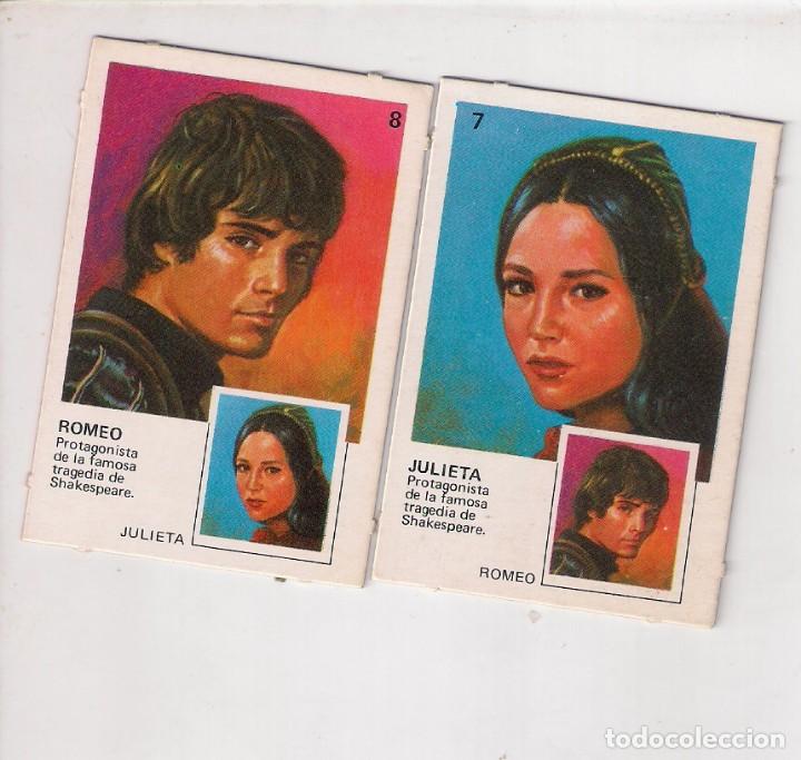 Coleccionismo Cromos antiguos: ROMEO Y JULIETA, BUSCA LA PAREJA, ORTIZ, numeros 7 y 8