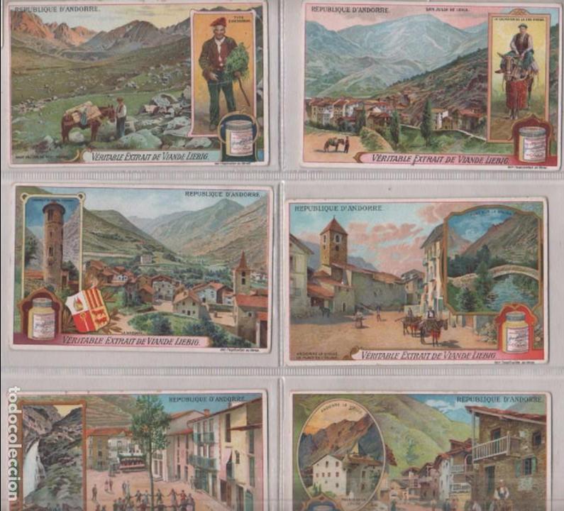 Coleccionismo Cromos antiguos: Colecci&oacute;n de 6 cromos Compagnie Liebig. Republica de Andorra.