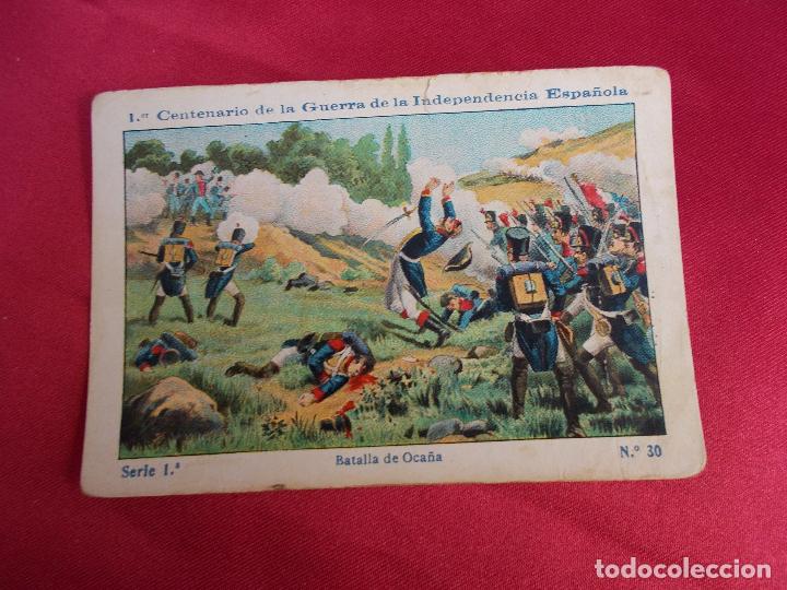 Coleccionismo Cromos antiguos: ANTIGUO CROMO. PRIMER CENTENARIO DE LA GUERRA DE LA INDEPENDENCIA. SERIE 1&ordf;. N&ordm; 30. CHOCOLATE BOIX