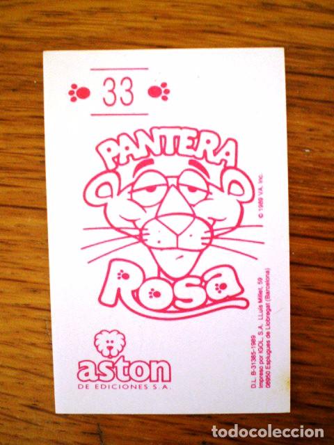 Coleccionismo cromos antiguos: Cromo n&ordm; 33 LA PANTERA ROSA (Aston) * Nuevo - Foto 2
