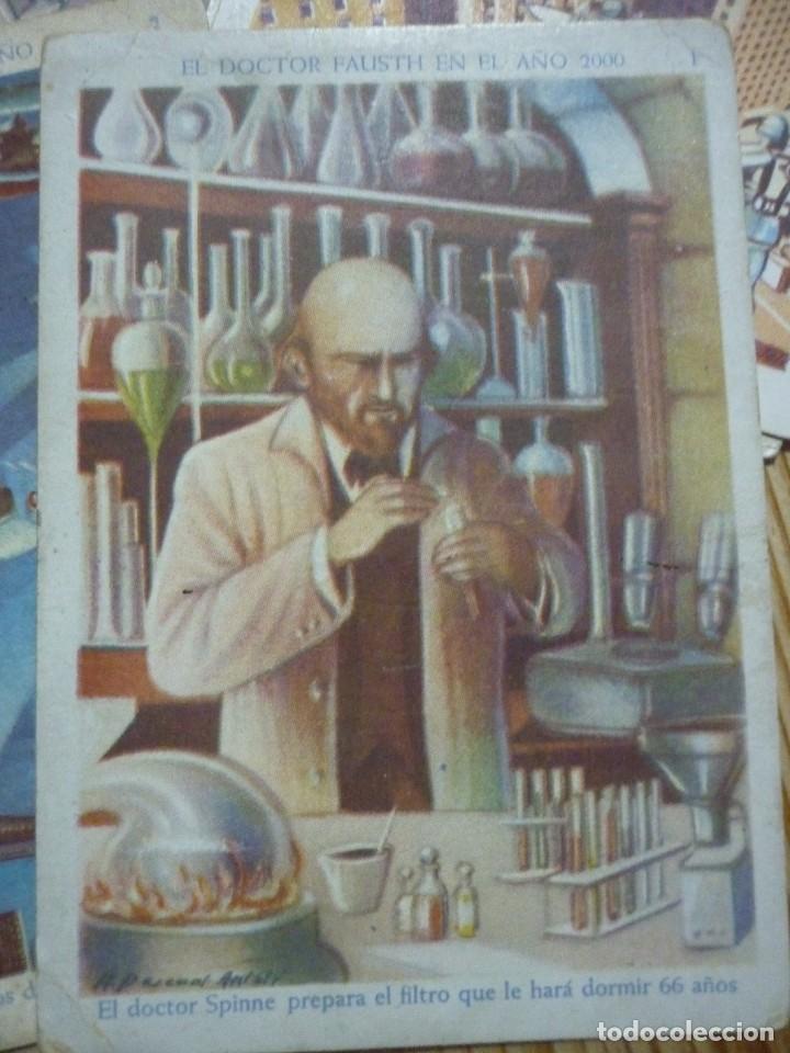 Coleccionismo cromos antiguos: COMPLETA. EL DOCTOR FAUSTH EN EL A&Ntilde;O 2000. 24 CROMOS. - Foto 2
