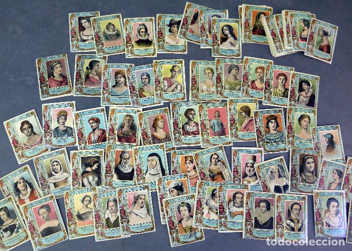 Collectable Antique Stickers: 75 cromos fototipias cerillas Amantes y cortesanas Serie 21 Thomas PP S XX completo