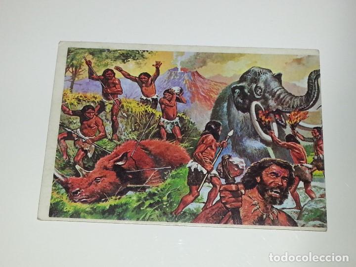 Coleccionismo Cromos antiguos: ANTIGUO CROMO N&ordm; 192 ALBUM TECNICA Y ACCION CAZA EN PREHISTORIA ED. ESTE A&Ntilde;O 1980 SIN PEGAR