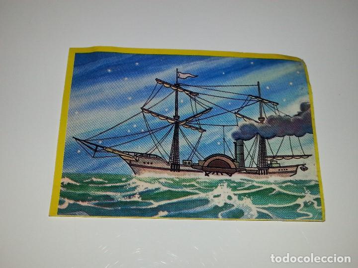 Coleccionismo Cromos antiguos: ANTIGUO CROMO N&ordm; 18 DE DANONE ALBUM LA VUELTA AL MUNDO EN 80 DIAS WILLY FOG A&Ntilde;OS 80 SIN PEGAR