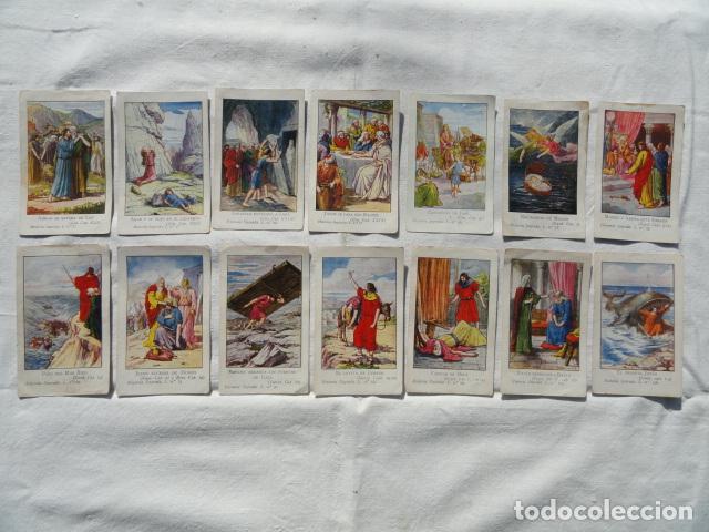 Colecionismo Cromos antigos: 14 CROMOS LA HISTORIA SAGRADA. ARTE CAT&Oacute;LICO.